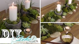 DIY Coole Tischdeko im Naturlook selber machen  Deko Kitchen [upl. by Galliett443]