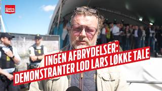 Ingen afbrydelser Demonstranter lod Lars Løkke tale på Folkemødet [upl. by Tiram]