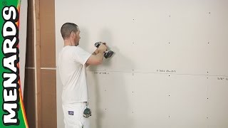 How To Install Drywall  Menards [upl. by Jeramey]