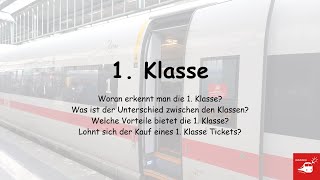 1 Klasse der Bahn  Wie viel Komfort ist drin [upl. by Itoyj]