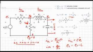 EME 3214 RCL Circuit to Laplace Example [upl. by Bud188]