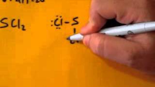 Lewis Dot Structure of SCl2 Sulfur DiChloride [upl. by Yousuf]