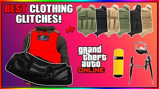 GTA 5 ONLINE BEST CLOTHING GLITCHES AFTER PATCH 167 Black Duffel Bag CEO Vests amp More [upl. by Nohsal736]