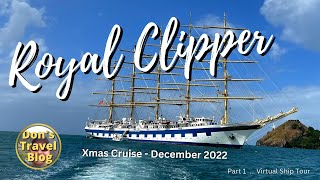 Royal Clipper Cruise  Ship Tour [upl. by Wanfried741]