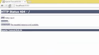 Apache Tomcat HTTP status 404 error [upl. by Ress]