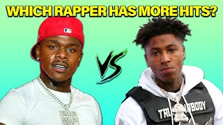 GUESS WHICH RAPPER HAS MORE HIT SONGS CHALLENGE [upl. by Derek404]