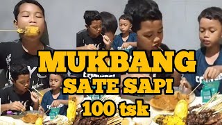 Mukbang sate 100 tusuk  mukbang sate sapi 100 tusuk [upl. by Grover]