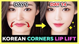 👄 KOREAN CORNERS LIP LIFT MASSAGE  LIFT UP DROOPING SAGGING CORNERS OF MOUTH  GET KPOP SMILE LIPS [upl. by Ayyidas]