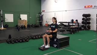 Seated Single Leg Weighted Calf Raise Soleus Bias [upl. by Dickey]