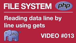PHP  FILE SYSTEM  BEGINNER  Reading Line  fgets 013  Tips from a Self Taught Developer [upl. by Gilbertine]