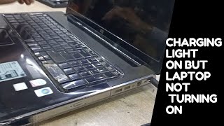 hp laptop not powering on Hp Pavilion dv72050us Charging light On But Laptop Not Turning On Problem [upl. by Rojam]