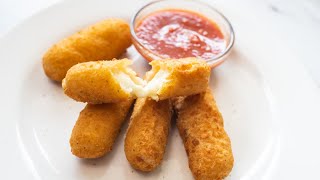 Air Fryer Frozen Mozzarella Sticks with Time amp Temp [upl. by Herrah866]