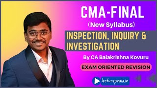 inspection inquiry and investigation revision from cma final law  companies act [upl. by Ikkim]