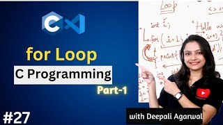 For Loop in C Programming Part1  C Programming Tutorial 27 [upl. by Tatman]