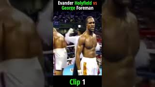 Holyfield vs Foreman ll Clip 1 boxingfight trending boxingmatch [upl. by Aniraad611]