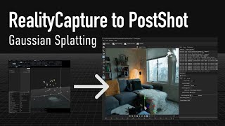 RealityCapture to Gaussian Splatting using PostShot [upl. by Nessah]