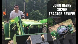 John Deere 3025E Review [upl. by Ahsiryt31]