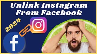 How to Unlink Instagram from Facebook Profile After New Update 2024 [upl. by Nnylsoj]