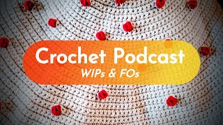 051  Crochet Podcast Christmas Tree Skirt Houndstooth Hat [upl. by Maghutte]