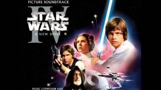 Star Wars Episode IV Soundtrack Main Title Rebel Blockade Runner [upl. by Maynard]