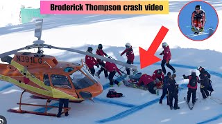 Broderick crash  Broderick Thompson sturz  Broderick Thompson Beaver Creek crash  Beaver Creek [upl. by Hull]