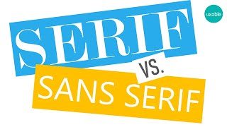 Serif vs Sans Serif Fonts  Know the Difference [upl. by Nrol]