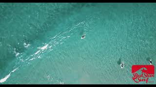 Surfing perfect waves on the beach in Famara Lanzarote Canary Islands [upl. by Mharba]