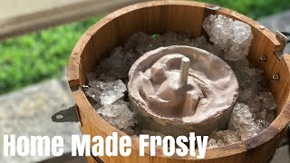 How to make homemade chocolate ice cream Wendys frosty clone [upl. by Amzu]