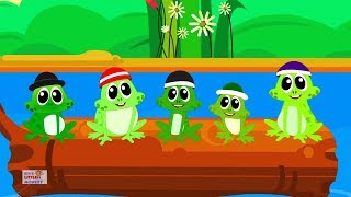 Five Little Speckled Frogs  Nursery Rhymes For Kids  Baby Songs [upl. by Nedmac680]