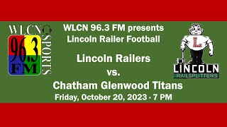 102023  LCHS Railer football  Chatham Glenwood Titans [upl. by Laeno]