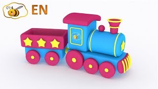 Trains for children Choo choo train from a surprise egg Educational cartoon for kids [upl. by Asined700]