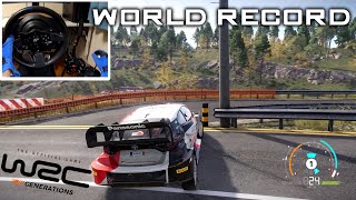 World Record Rally Japan Shinshiro Rally1  WRC Generations  T300RS  TH8A 4K60FPS [upl. by Kentigerma628]