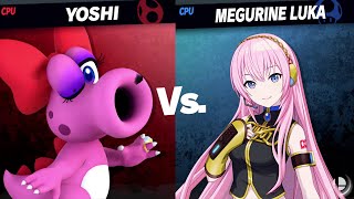 Birdo vs Megurine Ruka Mega Light Smash MAKI Member Request Quickie By WataPasculcybertron231 [upl. by Valentin]