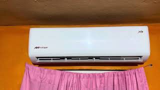 Mirage X3 15 ton Ductless mini split air conditioner startup [upl. by Namrej]