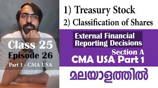 Treasury Stock  External Financial Reporting Decision  Section A  Part 1  Episode 26 [upl. by Eaner140]