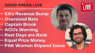 SAs Revenue Bump Oversized Bats Captain Brook ACU Warning Equal Prize Money  Good Areas Live [upl. by Jolda274]