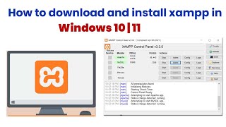 How to download and install xampp in windows 10 [upl. by Ketchan]