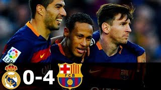 Real Madrid vs FC Barcelona 04 Goals and Highlights with English Commentary 201516 HD 720p [upl. by Lili847]