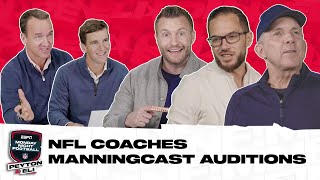 NFL Coaches Audition for the ManningCast [upl. by Yuri]