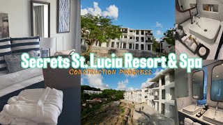 Secrets St Lucia Resort amp Spa  Construction Progress  Opening Jan 2025 AdultsOnly AllInclusive [upl. by Blayne690]