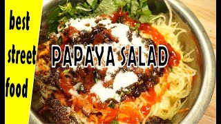 Papaya salad recipe  Papayasalatrezept  Vietnamese food [upl. by Yzzik646]