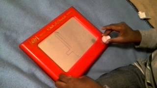 How to draw a sword with an etch a sketch [upl. by Teresina947]