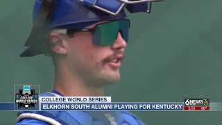 CWS 2024 Elkhorn South alum Eli Small playing for Kentucky [upl. by Aurora]