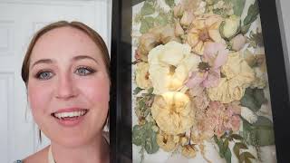 How to Make a Shadow Box with wedding flowers [upl. by Marlowe]