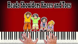 Heads Shoulders Knees and Toes  PIANO TUTORIAL [upl. by Cock]