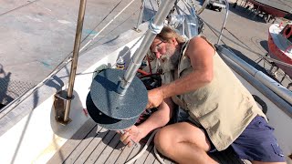 Ep 235  Installing our Reefurl Roller Reefing Furler Sailing Nutshell [upl. by Alon]