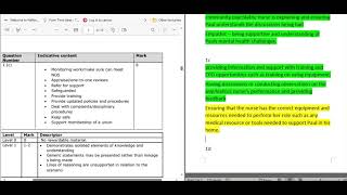 Unit 2 Working in care  Exam paper walkthrough  JUNE ‘23 PART 1 📝📝 [upl. by Agamemnon]