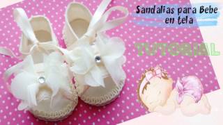 Sandalias para Bebe  TUTORIAL  Paso a Paso [upl. by Redneval282]