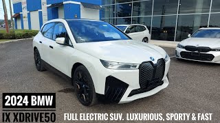 2024 BMW iX Xdrive50 Electric SUV  Indepth Review  Car ReviewsJa🇯🇲 ATLAutobahn BMW Subscribe [upl. by Alain]