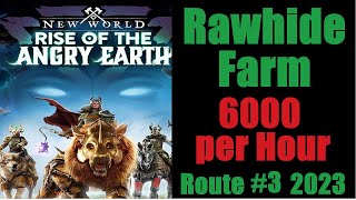 New World Rawhide Farm Route 3 Endless  6000 per Hour  English Detailed Steps 2023 [upl. by Folberth326]